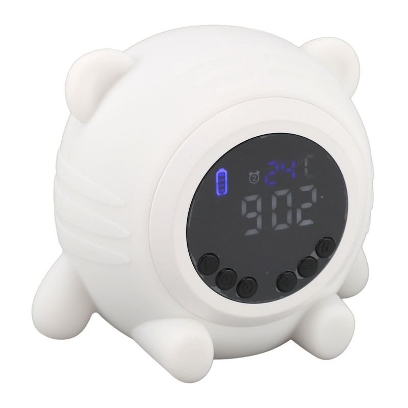 White Noise Alarm Clock Digital Rechargeable Bluetooth Alarm Clock 17