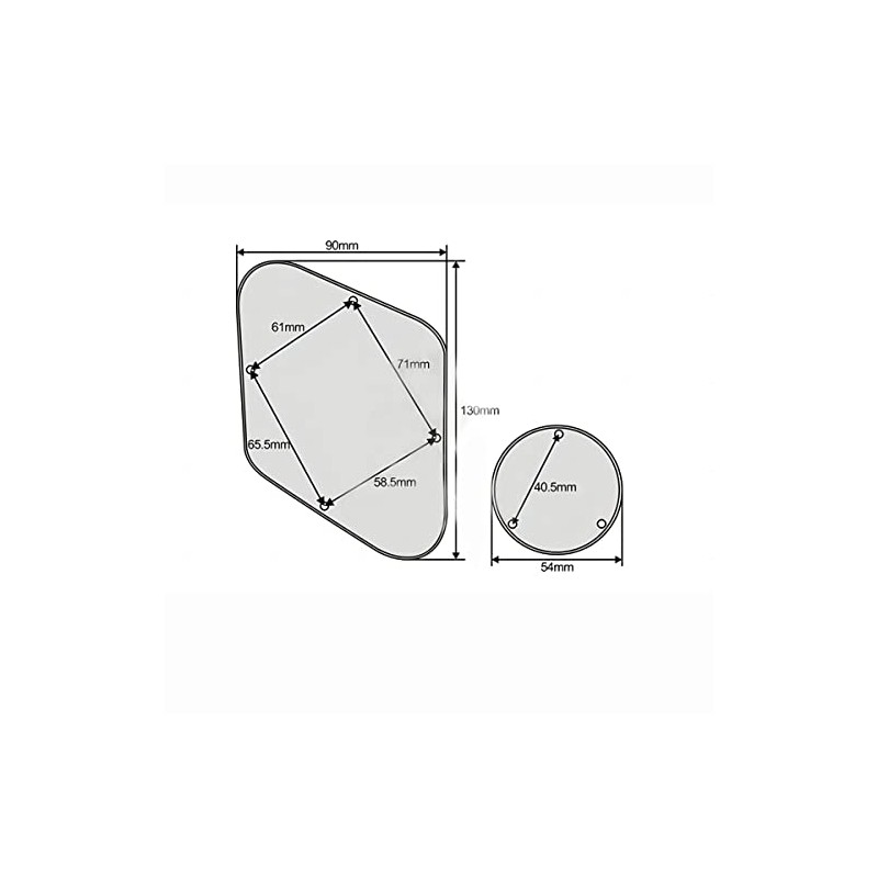 ROZILO LP Control Back Plate and Switch Plate Cavity Cover