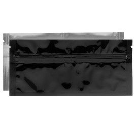 Oil Slick 1000 PCS Mylar Bags | Reusable Zipper Pouches Mylar Bags with Oxygen Absorbers | Versatile Use for Food Storage and Packaging (9”x2.5” Preroll Black w/window)