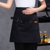TopTie Half Apron Waist Apron Unisex Short Apron with 2
