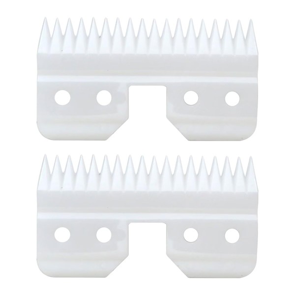 Updated Hevituwhe 2pcs Fast Feed Ceramic Blades for Oster Fast