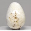 52mm 85g White Scolecite Druzy Egg Polished Natural Zeolite Gemstone