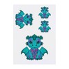 4 x 'Cute Dragon' Temporary Tattoos - Water Resistant, Skin-Safe,