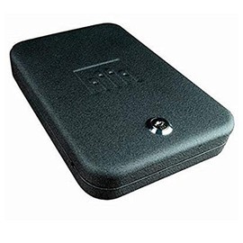 GunVault NanoVault Travel Handgun Safe for Pistols with Key Lock - TSA-Approved