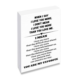 I Love You Gifts for Him Her anniversary Romantic Gifts for Men Husband Boyfriend Sentimental Long Distance Relationship Gift Valentines Day Home Decoration Wooden Box Mens Stocking Stuffers