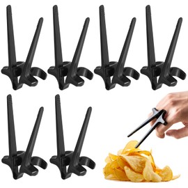 Pack of 6 Finger Sticks for Gamers, Snack Finger Sticks, Gaming Snack Chopsticks, Hands-Free Snack Finger Chopsticks, Lazy Finger Chopsticks for Work, Game, Play to Keep Hands Clean