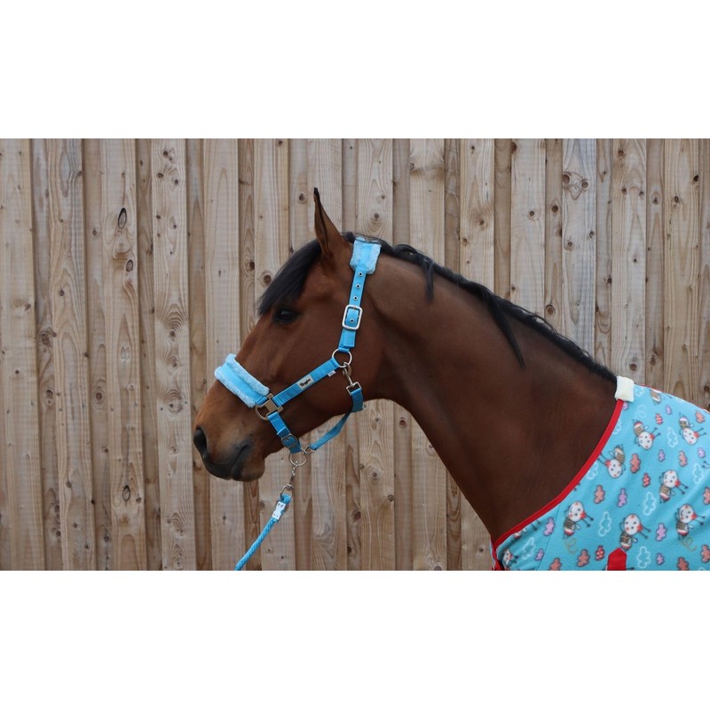 Ruggles Horse and Pony Head Collar With Matching Faux Fur