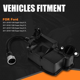 Zhermik Oil Separator Assembly Compatible with Ford F250 F350 F450 F550 2011-2016 Super Duty 6.7L Powerstroke Diesel PCV CCV Vent Valve Engine Crankcase, DC3Z6A785C