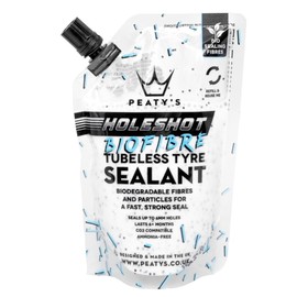 Peaty's Holeshot Biofibre Sigillante Tubeless - Riparazione delle Forature ad Azione Rapida con Fibre Sigillanti, Sigilla Fori 6mm, per Kit Riparazione Pneumatici Bici, MTB e Strada - 120 ml