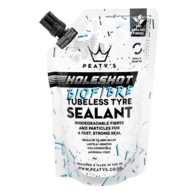 Peaty's Holeshot Biofibre Sigillante Tubeless - Riparazione delle Forature ad Azione Rapida con Fibre Sigillanti, Sigilla Fori 6mm, per Kit Riparazione Pneumatici Bici, MTB e Strada - 120 ml