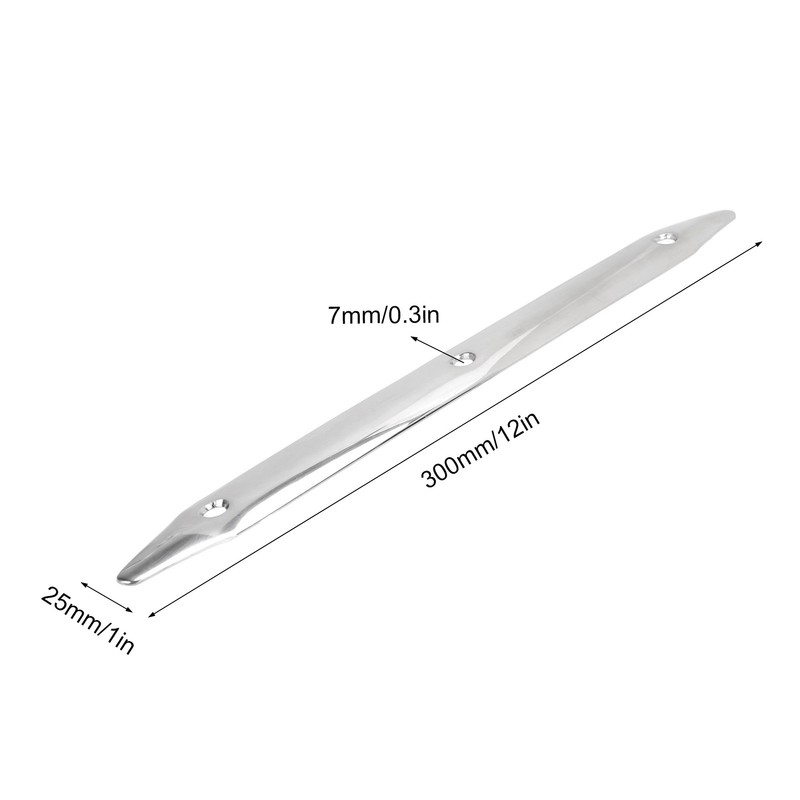 1 X 12in Boat Rubbing Strake 316 Stainless Steel Prevents