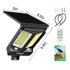 intelamp Solar Flood Lights Outdoor Motion Sensor Waterproof 1200LM