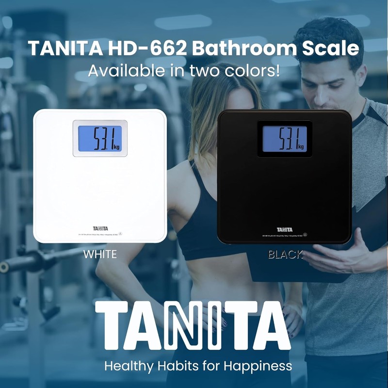 Tanita HD-662 Digital Weight Scale (White) - Japan Technology Bathroom