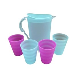 Tupperware Mini Impressions Kids Party Set Pitcher Tumblers Set of 5