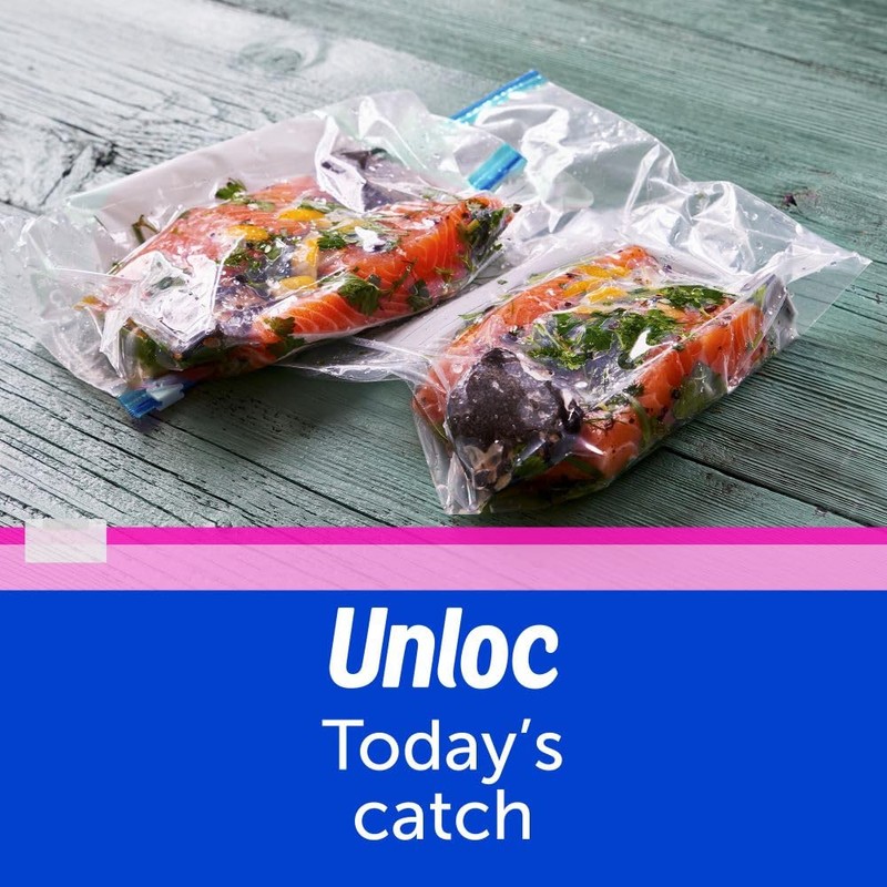 Ziploc Large Food Storage Freezer Slider Bags, Power Shield Technology