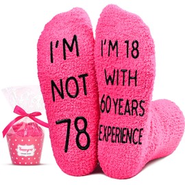 HAPPYPOP 78th Birthday Gifts for Women - 78 Year Old Birthday Socks for Female, Gift Ideas for Her