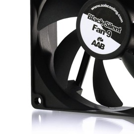AABCOOLING Black Silent Fan 9 - Silent and Efficient 92mm Fan with 4 Anti-vibration Pads, PC Fan, Computer Fan, 12V, CPU Fan, Quiet Fan 21 dB(A), 44.7 CFM, 1700 RPM