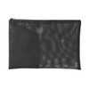 MUJI NDD45A9A Nylon Mesh Case with Pockets Black for A5