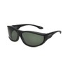 Dioptics womens Malloy Fits Over Sunglasses, Rubberized Black Frame/Gray Lens,