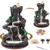 SPACEKEEPER Incense Burner, Backflow Incense Holder 2 sides Waterfall Incense