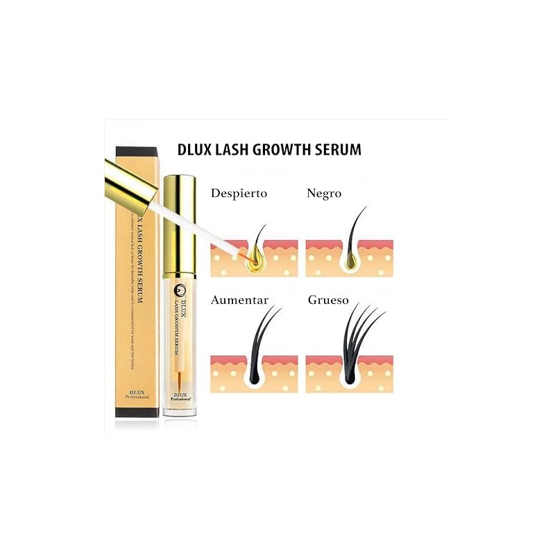 Dlux Lash Growth Serum; suero de crecimiento de pestañas
