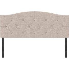 Hillsdale Provence Upholstered Headboard, Full/Queen, Light Beige