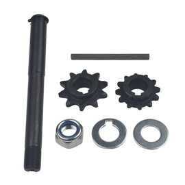 MERZHCHARE Go Kart Torque Converter Jackshaft Tool Kit, 5/8" Jackshaft+10 Tooth #40/41 + 12 Tooth #35 Gear TAV 2 + 3/16" Key + Nut + Washers + Snap Ring