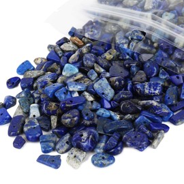 456 cuentas de piedra natural de 5 a 8 mm, gemas irregulares multicolor, piedras sueltas de cristal curativo de lapislázuli con agujero para hacer joyas y manualidades