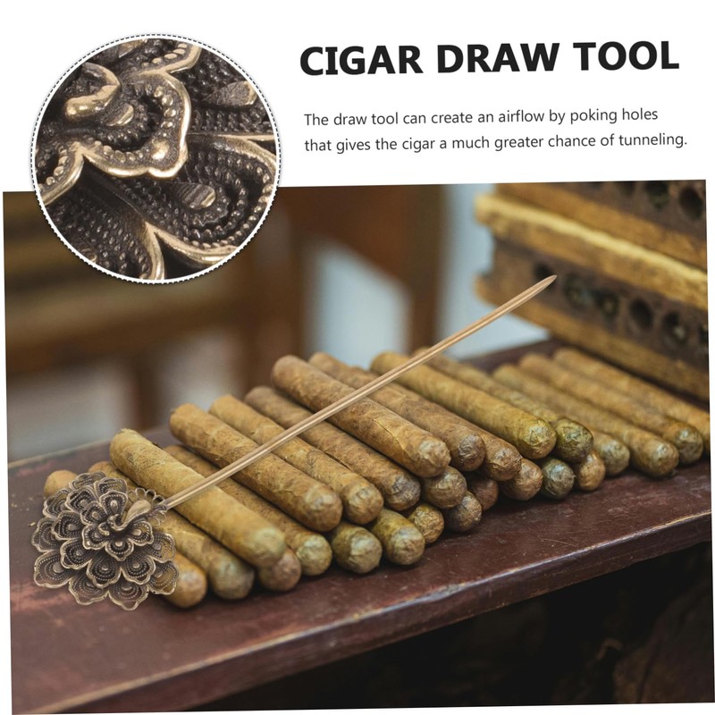 COLLBATH Retro Cigar Poker Stick Cigar Poker Draw Tool Punch