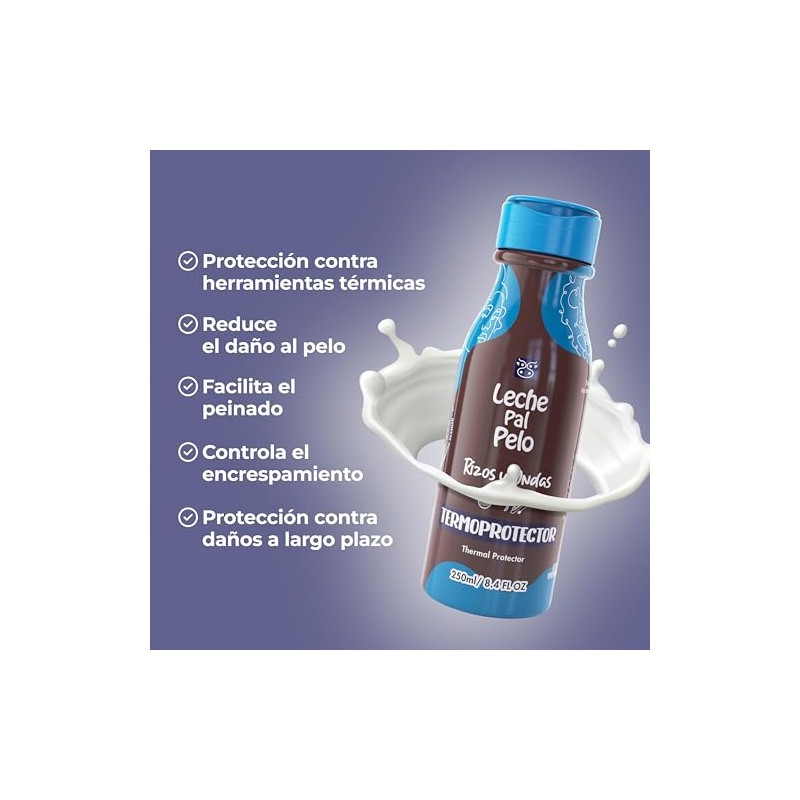 LECHE PAL PELO RIZOS Y ONDAS TERMOPROTECTOR 250ML8.4OZ