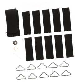 GRIRIW 1Set Trampoline Repair Triangle Rings with Webbing for Equipment Durable Replacement Parts for Enhanced Jumping Power Sturdy Structure for Safety and Fun