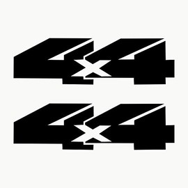 AUTODOMY 4x4 Off Road Sticker Pack of 2 for Car (Black)