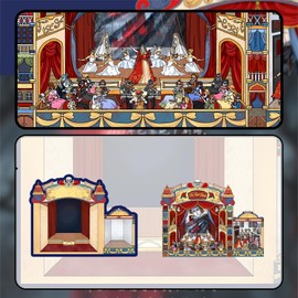 20 Sets 3D Scene Sticker Therapy for Adults,DIY 3D Stickers Scene for Adults Teen Girls Kids,Make Your Own Mini Miniature Room Scenes Relief Stress Pass The Time Birthday Gift