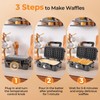 ARLIME 3 in 1 Waffle Maker, 1200W Electric Panini Press