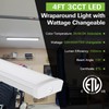4FT LED Flush Mount Wraparound Light, with 3 Wattages/3 Lumens/3