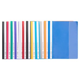 12 A4 Project Folder, Plastic Presentation Report Organiser Holder with Transparent Cover Presentation Folders for Paperwork A4 Report Document, File Organiser Holder