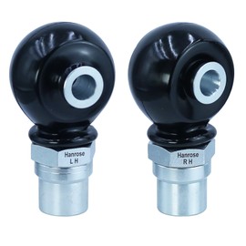 1.25" Heim Joint Rod End Kit, Chromoly Heim Joints Panhard Rod End Kit for Traction Bars Tie Rod kit LH and RH Thread Steering Joints with Spacer Tube Adapters Jam Nuts Rubber Seals