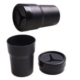 BANCHELLE Car Change Holder with Lid Automotive Plastic Garbage Cans 250 mL (0.06 Gallon) Portable for Keys Pen, 2 PCS