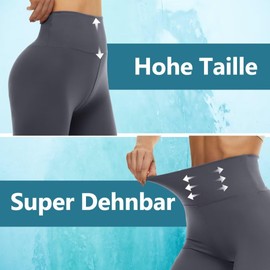 Tnnzeet 3-Pack of Cycling Shorts, Women’s High-Waist, Opaque Shorts, Sports Leggings