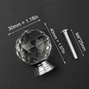 Yesmin Crystal Door Knobs,4 Pcs 30MM Crystal Drawer Carbinet Door