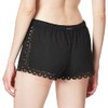 Seafolly de la Mujer Bella Swim Short, Color Negro, Talla