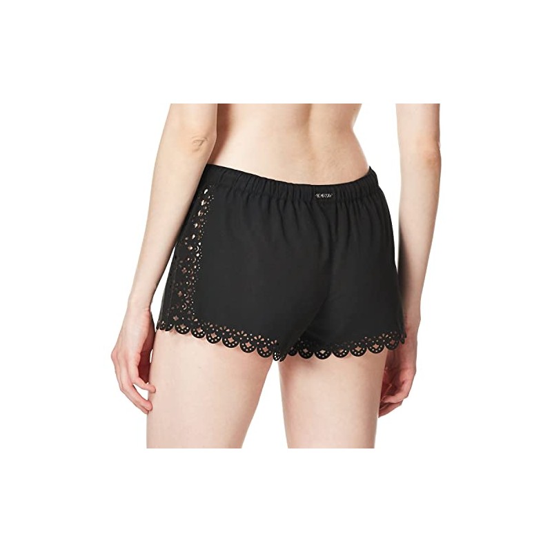 Seafolly de la Mujer Bella Swim Short, Color Negro, Talla