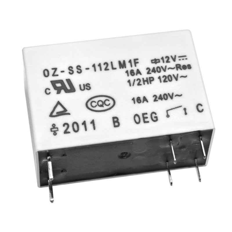 PCB Relay OZ-SS-112LM1F (Pack of 2) - 16A 12V SPST-NO