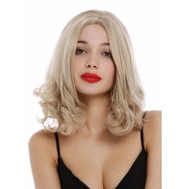 WIG ME UP - YZF-4369-16/26/613 Women's Short Bob Longbob Wig Straight Curly Lace Blonde Light Blonde Mix