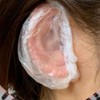 100-Piece Vinyl Ear Covers for Shower and Hair Dye Ear Cap 4ea