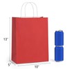 BagDream BagDream 100Pack 10x5x13 Red Paper Bags with Handles Bulk