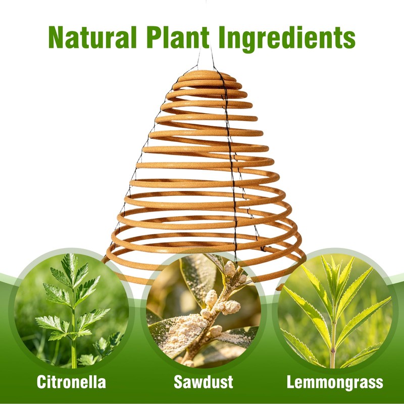 Hanging Citronella Coils,Citronella Incense Coils 3 Pack