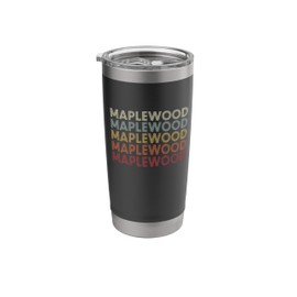 Maplewood Washington Maplewood WA Retro Vintage Text Stainless Steel Insulated Tumbler