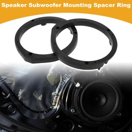 X AUTOHAUX Speaker Spacer Ring Tweeter Speaker Spacer Adapter Car for Honda Odyssey 2009-2021 Front Rear Doors ABS Black Waterproof