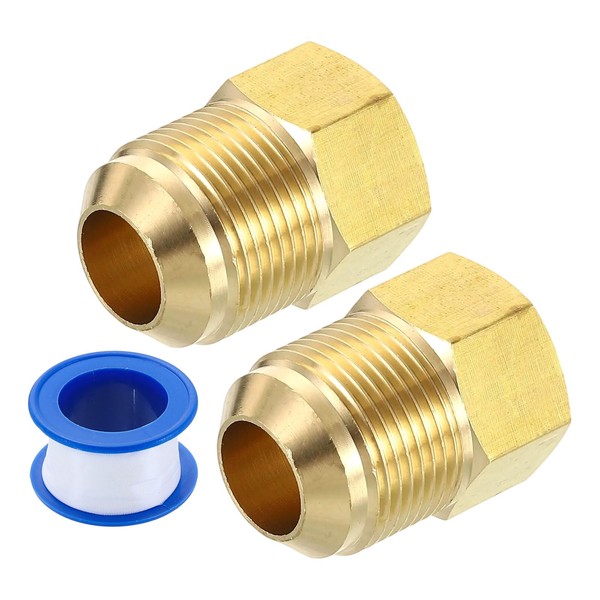 uxcell Brass Pipe Fitting, 3/4 SAE Male x 5/8 SAE